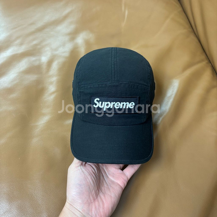 Supreme 슈프림 22fw 밀리터리 워시드 블랙 캠프캡 모자--1