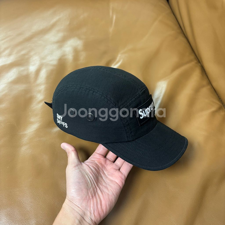 Supreme 슈프림 22fw 밀리터리 워시드 블랙 캠프캡 모자--2