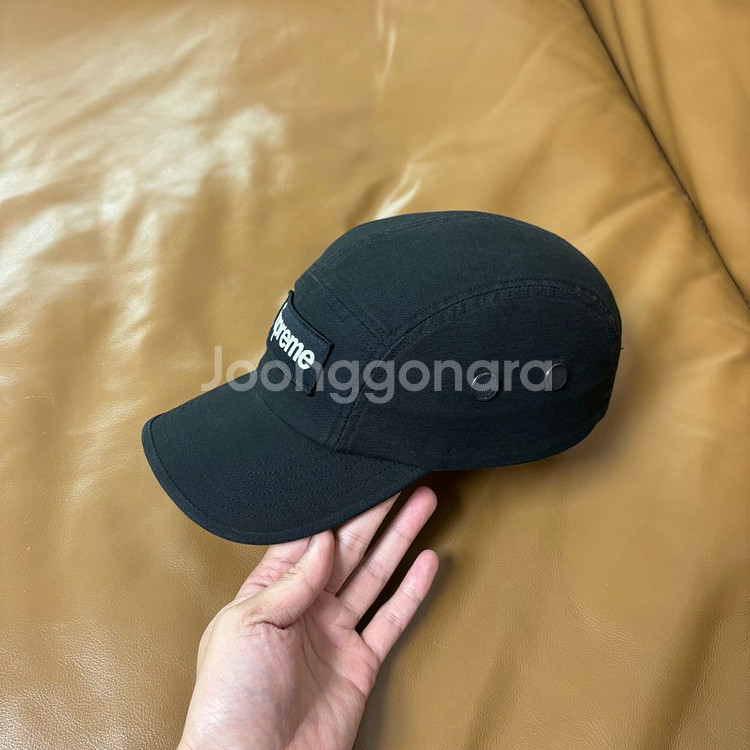 Supreme 슈프림 22fw 밀리터리 워시드 블랙 캠프캡 모자--3