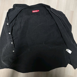 슈프림 데님 셔츠 스몰로고