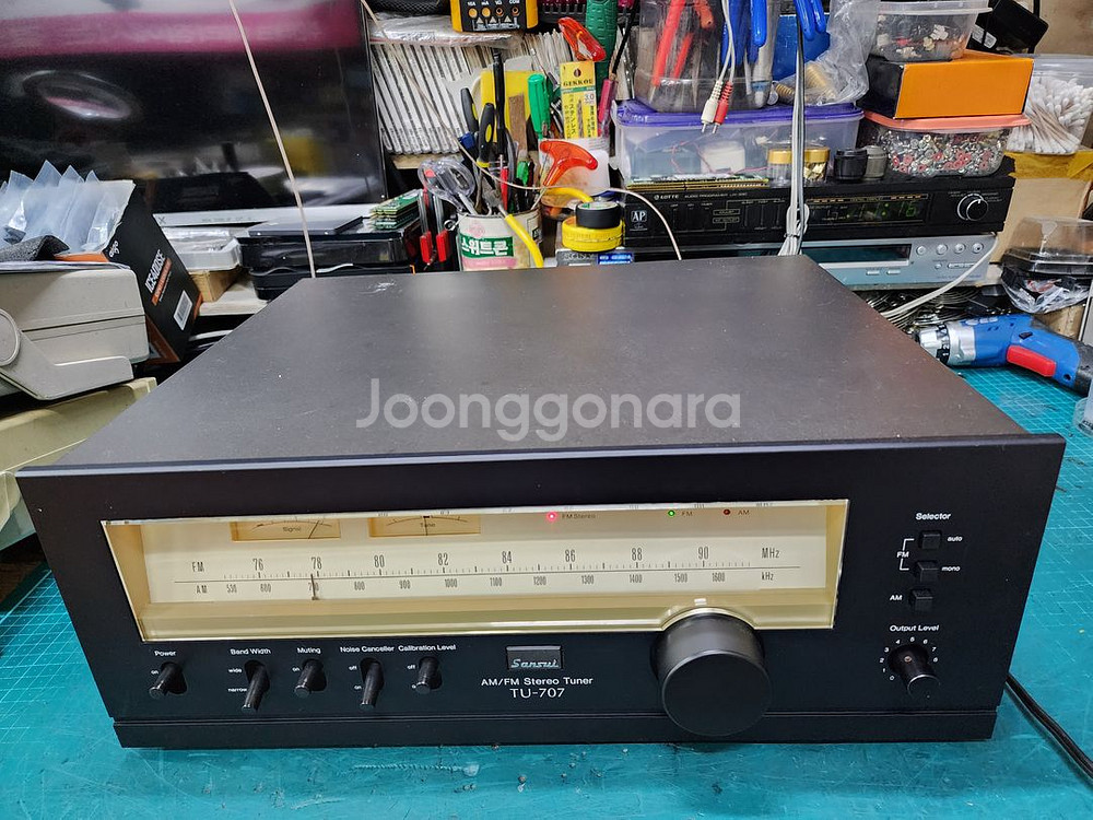 산수이 TU-707 AM/FM 스테레오 튜너--2