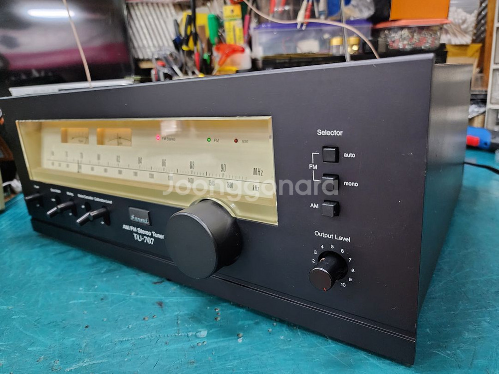 산수이 TU-707 AM/FM 스테레오 튜너--3