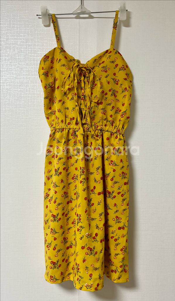 플라워 뷔스티에 코르셋 나시 원피스--0