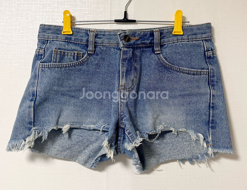 중청 데님 청반바지 (숏팬츠)--0