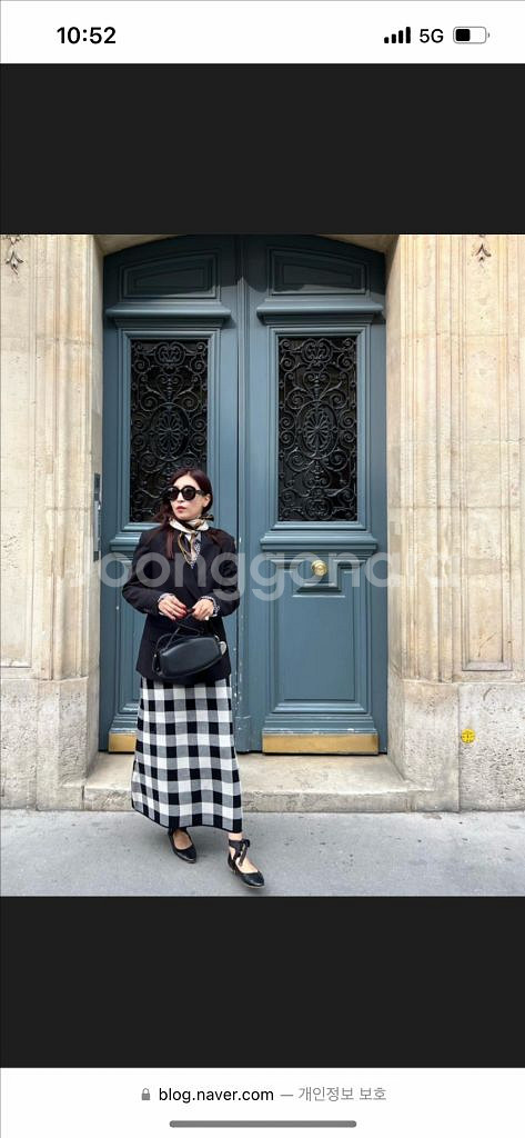 코스모폴리탄줄라이 체크 스커트--0