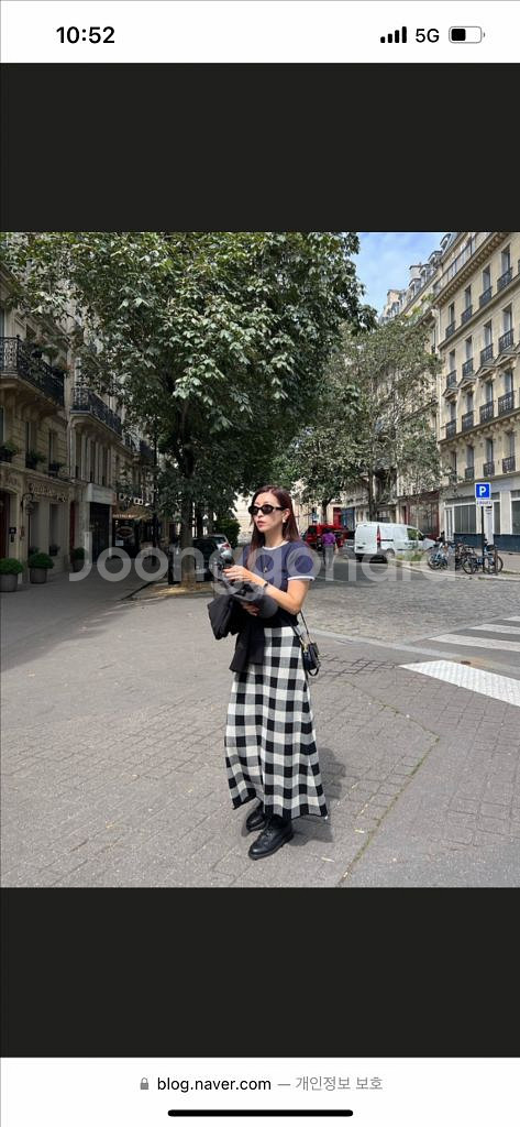 코스모폴리탄줄라이 체크 스커트--1