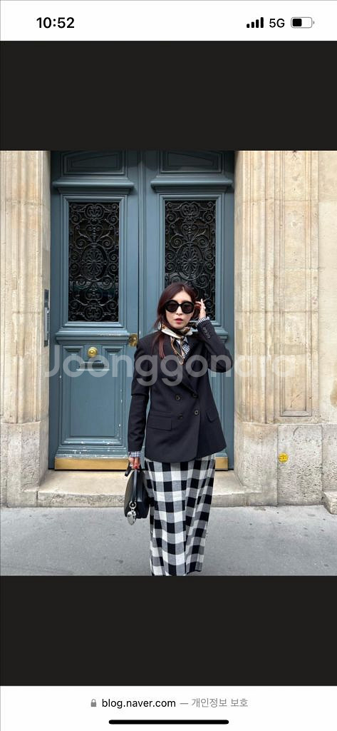 코스모폴리탄줄라이 체크 스커트--3