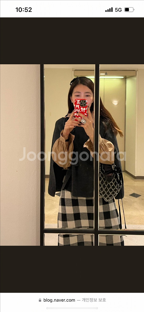 코스모폴리탄줄라이 체크 스커트--5