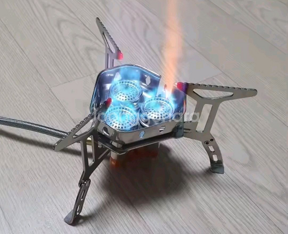 캠핑 고화력 경량 3구 소형 가스버너 (새상품)--0