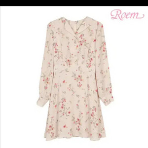 로엠 플라워 나염 캐쥬얼 원피스