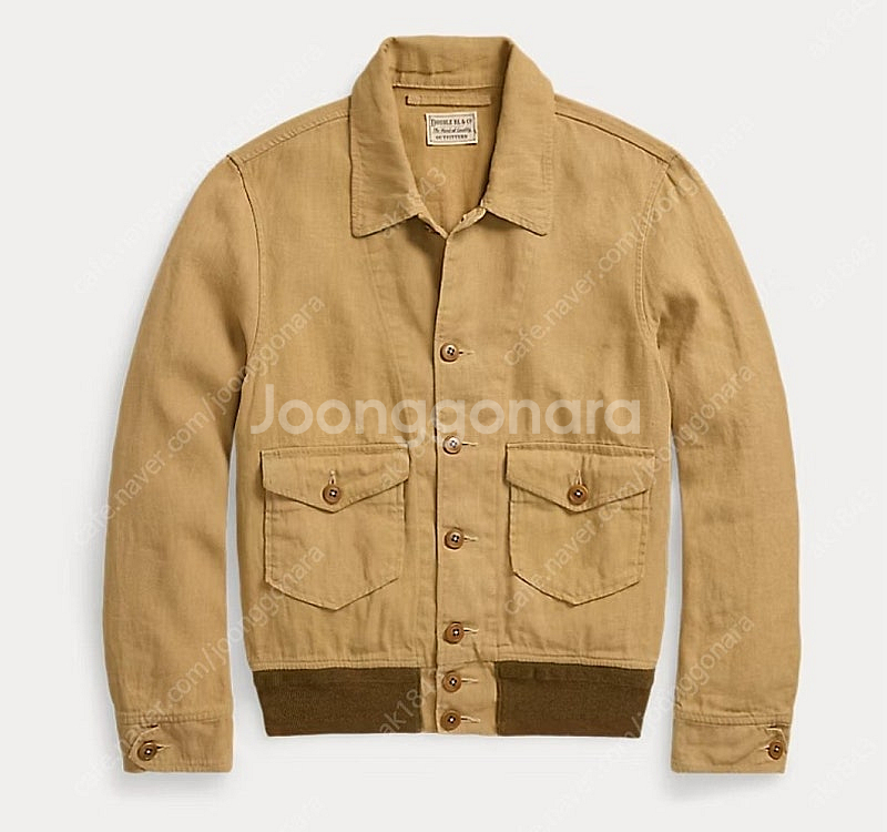 더블알엘 린넨 코튼 캔버스 플라이트 자켓 XL RRL--0