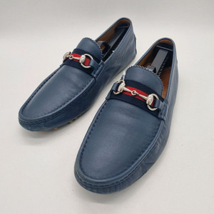 구찌 웹 드라이빙 슈즈 네이비 남성 285mm