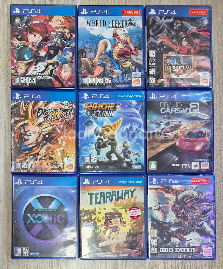 ps4 페르소나5 로얄 원피스 드래곤볼파이터즈 라챗앤클랭크 프로젝트 카스2 슈퍼비트소닉 테어어웨이 갓이터3--0