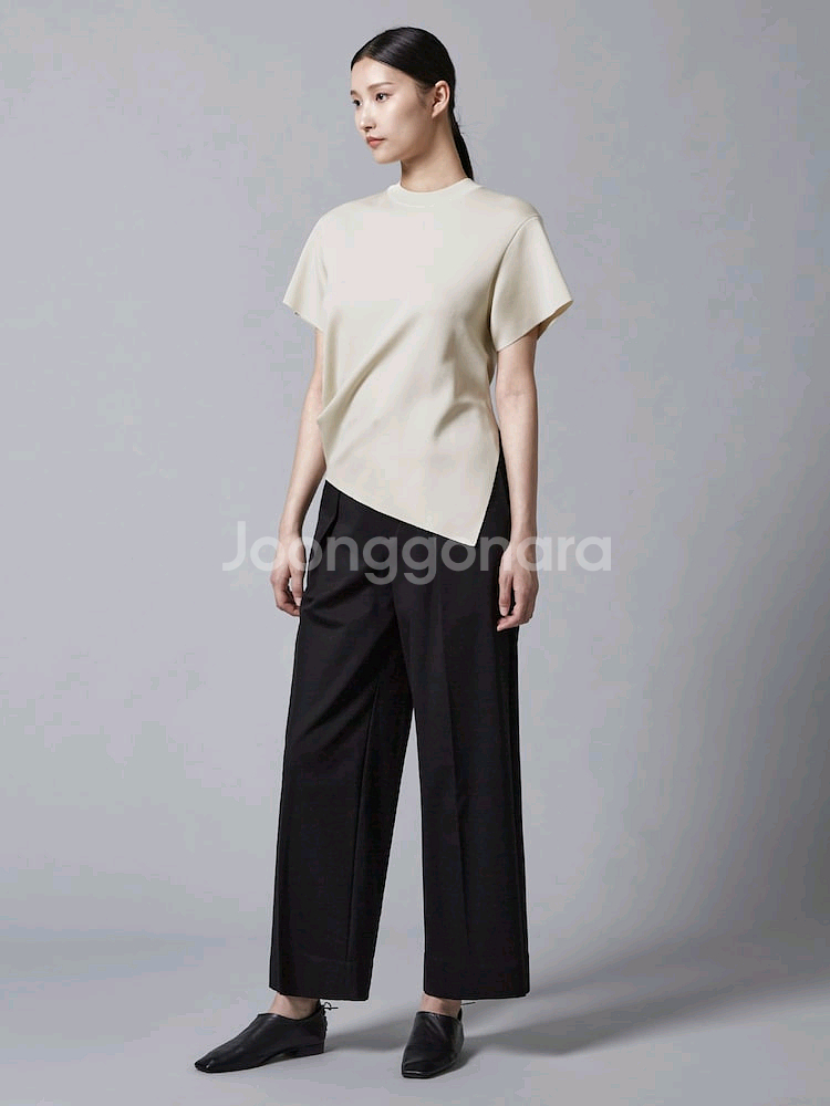 이세이미야케 러스터 드레이프 니트 탑--2