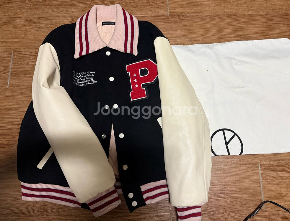 L)피스마이너스원 바시티자켓--0