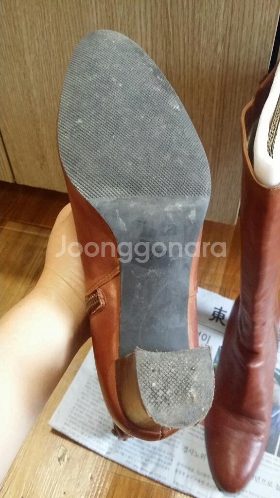 100% 소가죽 부츠 230--2