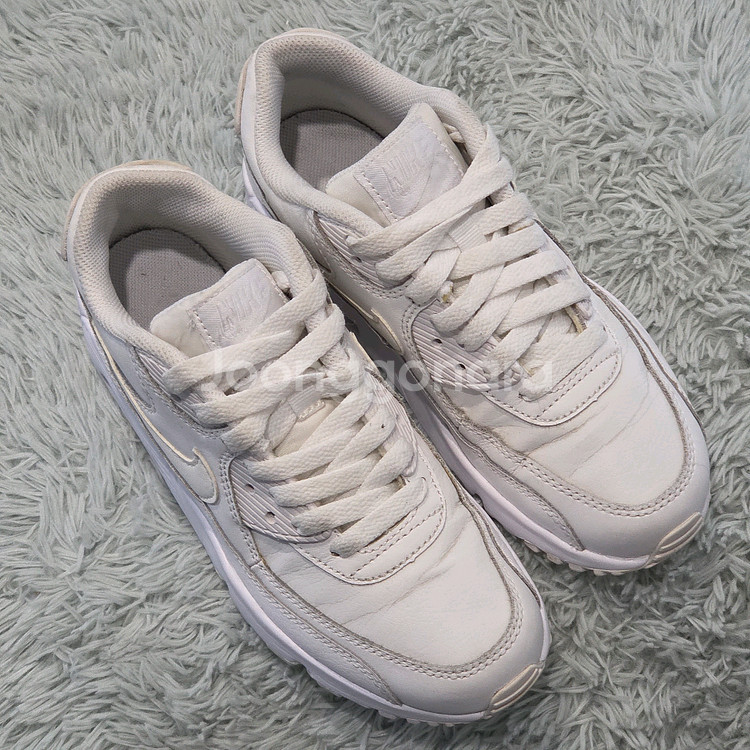 2a-26:나이키 에어맥스 90 화이트 (22.5cm)--3