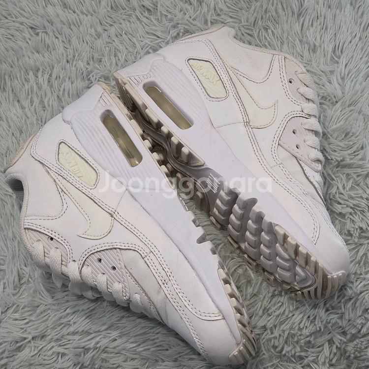 2a-26:나이키 에어맥스 90 화이트 (22.5cm)--4