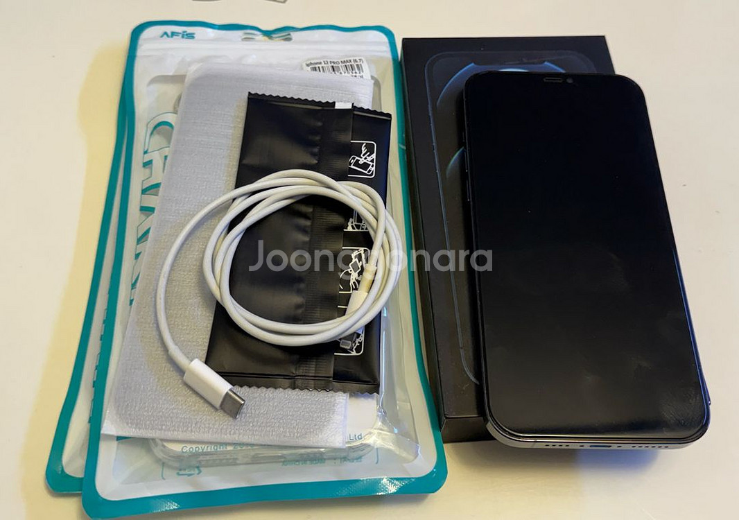 아이폰 12프로맥스 128GB 블루--4