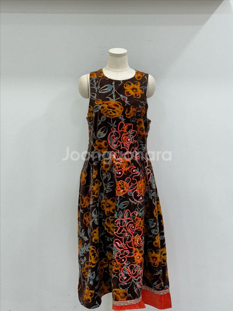 오일릴리 벨벳 벨루와 원피스--0