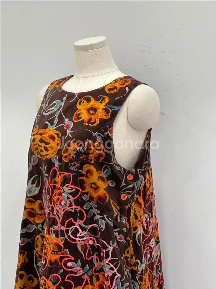 오일릴리 벨벳 벨루와 원피스--4