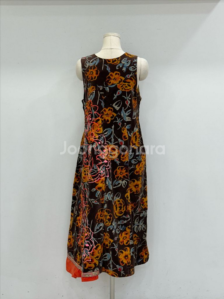 오일릴리 벨벳 벨루와 원피스--5