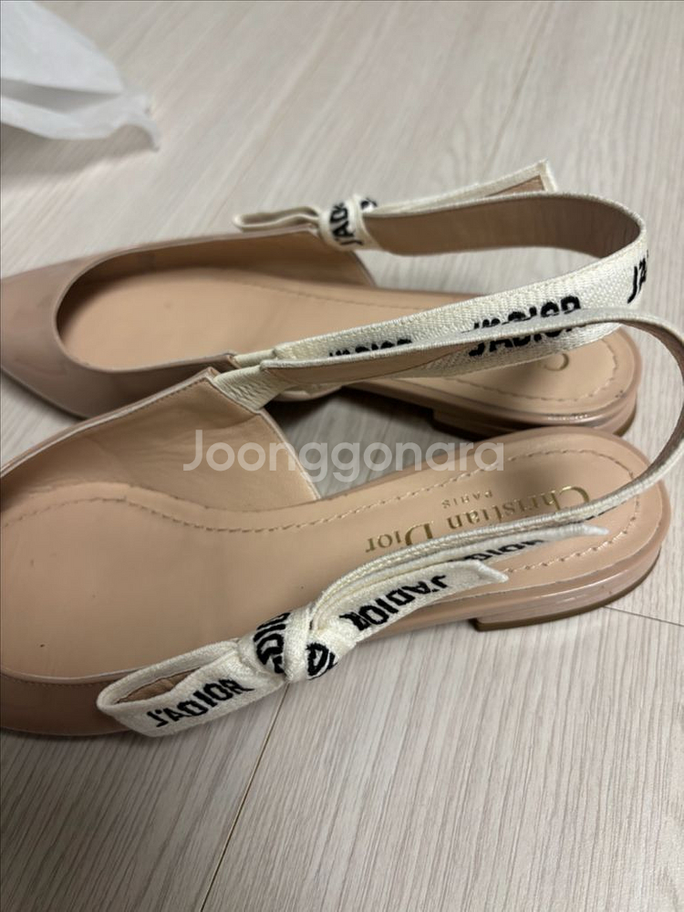 디올 발레리나 슬링백 플랫37(240)--2