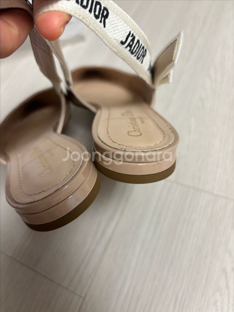 디올 발레리나 슬링백 플랫37(240)--3