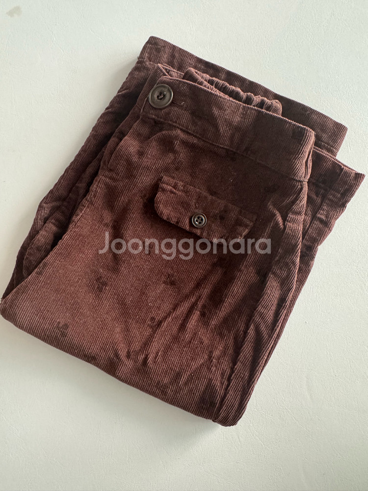 오프오프스튜디오 체리브라운 골덴팬츠 m--1