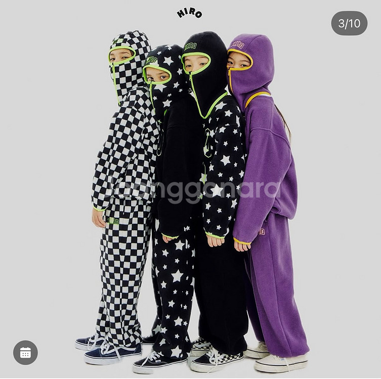 히로 머플러, 바라클라바 모자 새상품--6