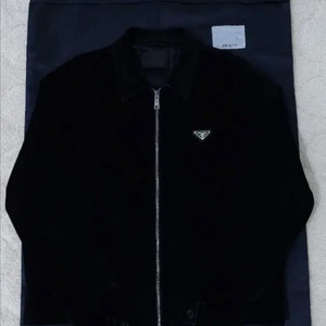 프라다 벨벳 블루종 자켓 XL