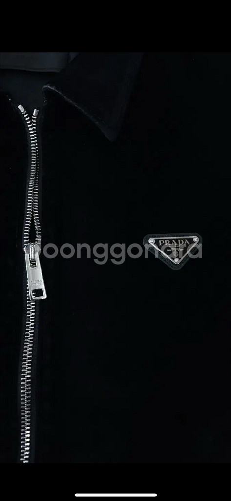 프라다 벨벳 블루종 자켓 XL--1