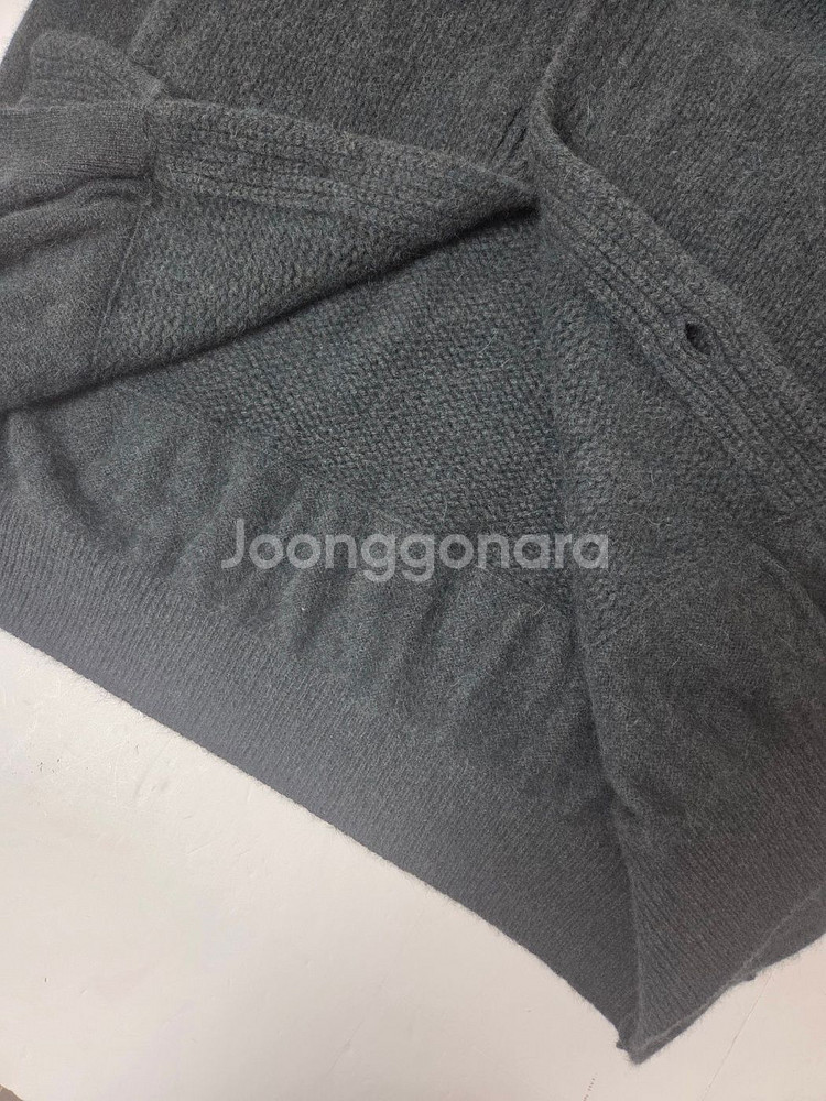 요크 커넥팅 루즈핏 니트 가디건 다크그린(S)--2