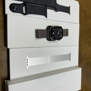 애플워치 11 46MM 내추럴 티타늄 + 밀레니즈 루프, 스포츠 루프, 애플케어