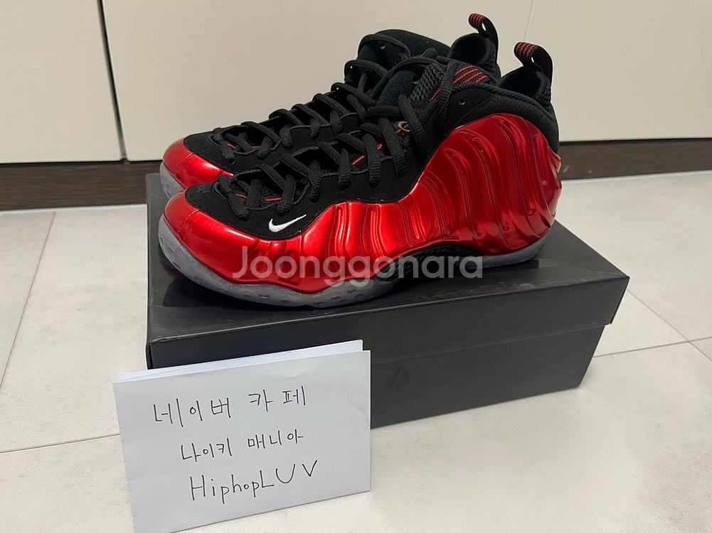 [275] 에어 폼포짓 원 메탈릭 레드(314996-610)--0