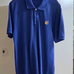 메종키츠네 반팔 카라티 블루 L