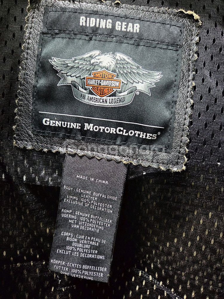 할리데이비슨 버팔로 가죽 바이커 자켓 L사이즈--1