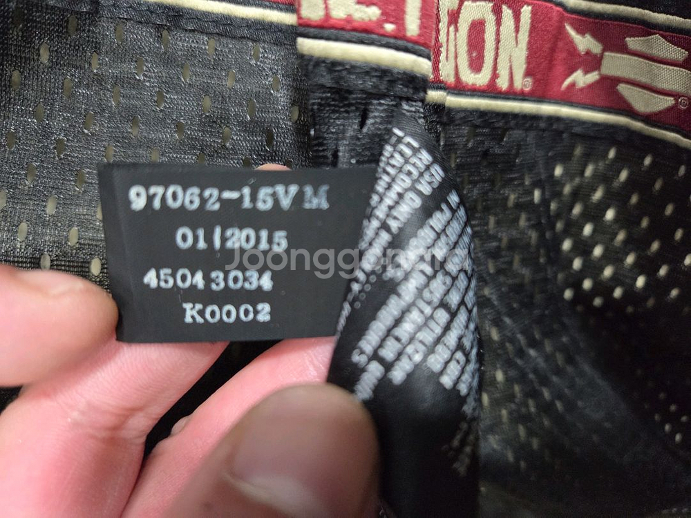 할리데이비슨 버팔로 가죽 바이커 자켓 L사이즈--4