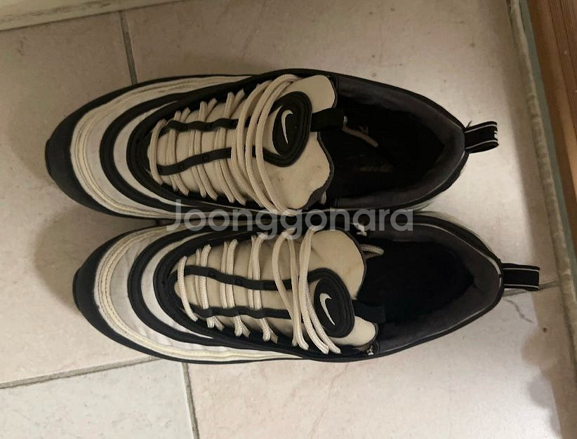 나이키 에어맥스97 블랙 팬텀 운동화--1