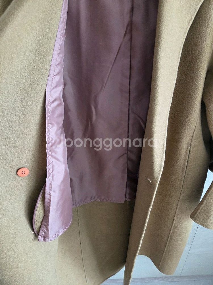 코인코즈 핸드메이드 카멜 오버핏 롱코트--3