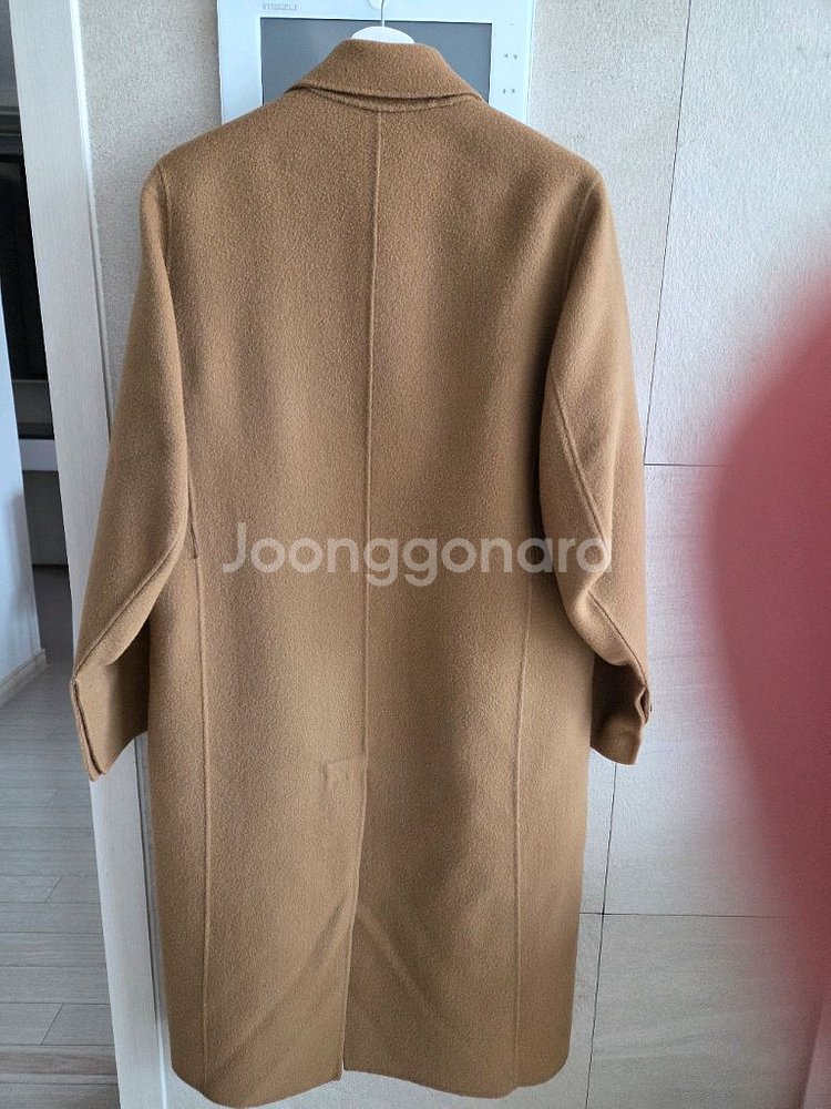 코인코즈 핸드메이드 카멜 오버핏 롱코트--2