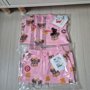 베베드피노 테오 베이비 러플 상하셋업 90 새상품