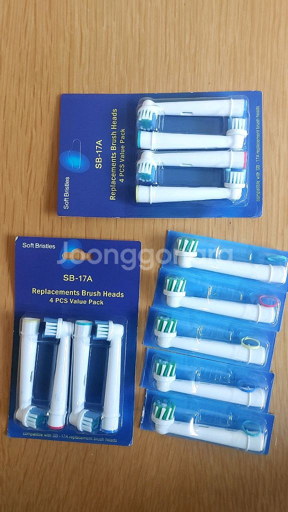 오랄비 SB-17A 전동칫솔 교체용 브러시헤드--0