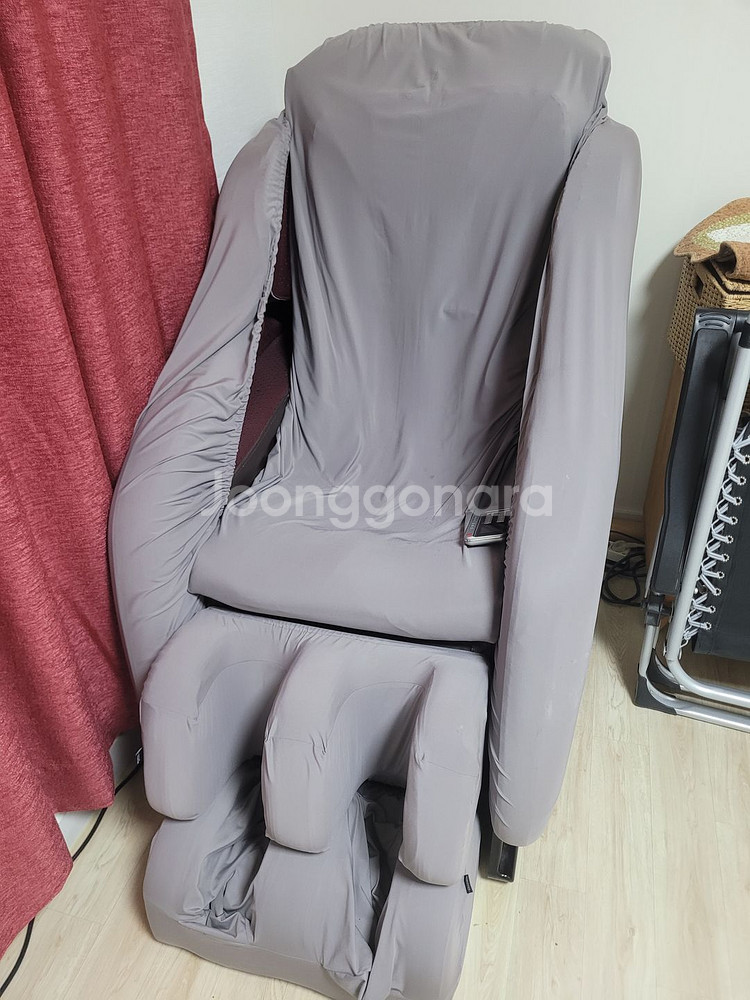 더퍼 안마의자 등패드 가죽 교체형 회색--0