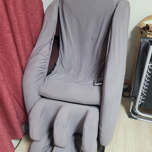 더퍼 안마의자 등패드 가죽 교체형 회색