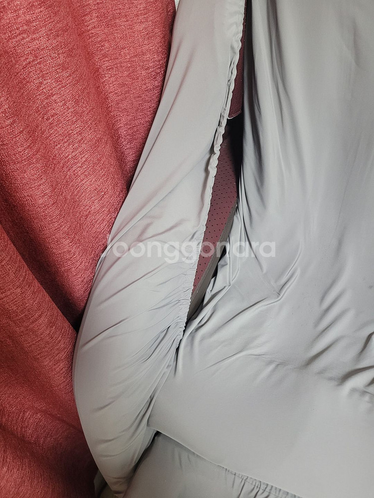 더퍼 안마의자 등패드 가죽 교체형 회색--2