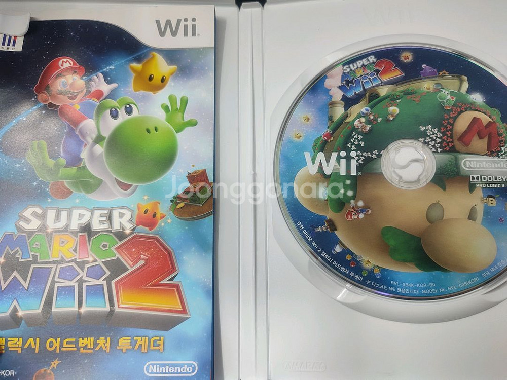 닌텐도 Wii 수퍼마리오wii2 갤럭시 어드벤처 투게더 정발 팝니다--2