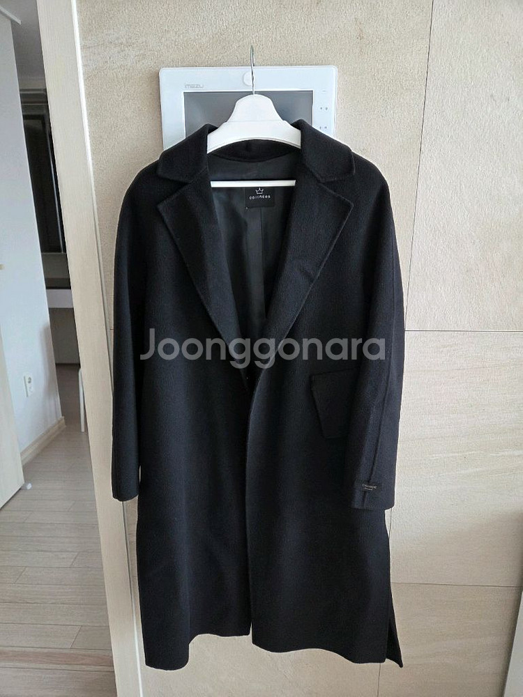 코인코즈 핸드메이드 오버핏 블랙 코트--0