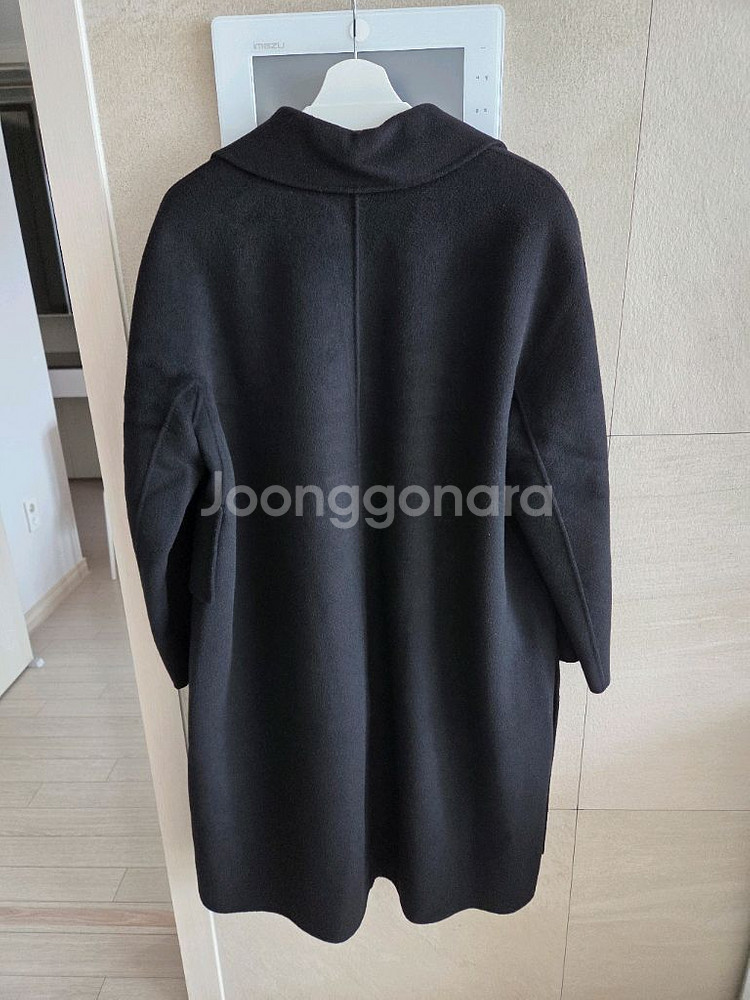 코인코즈 핸드메이드 오버핏 블랙 코트--3