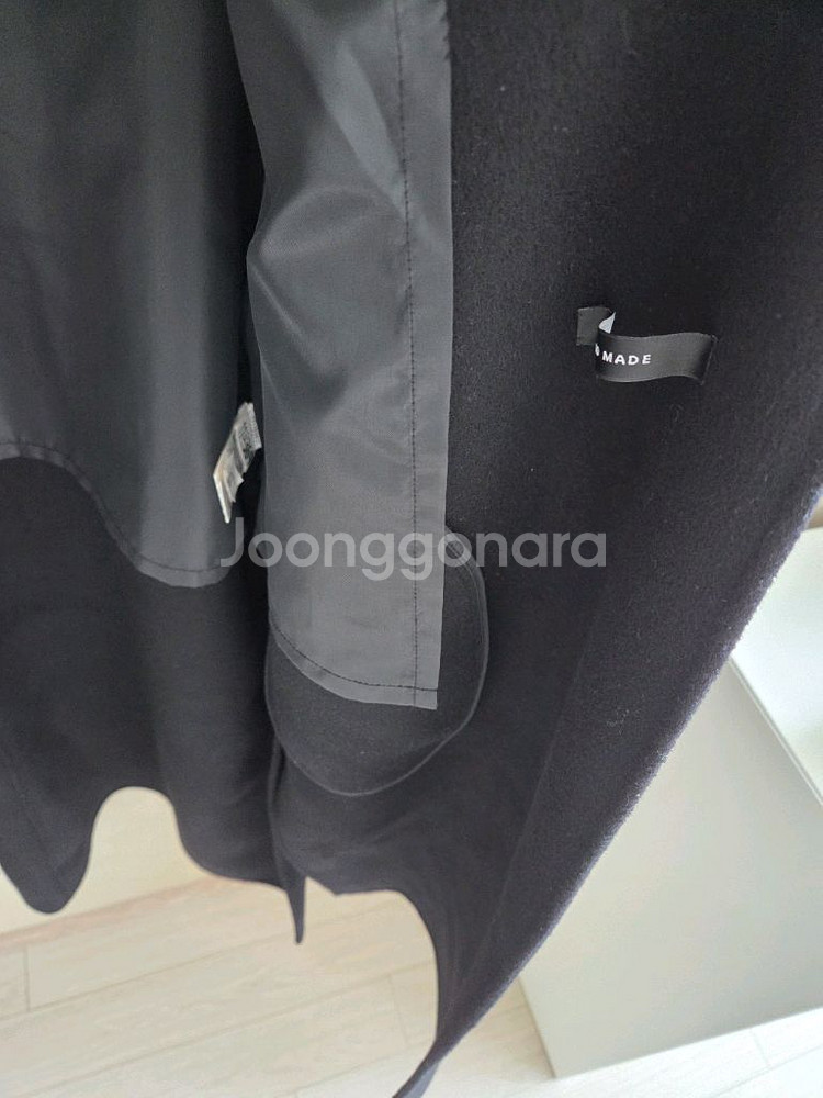 코인코즈 핸드메이드 오버핏 블랙 코트--2